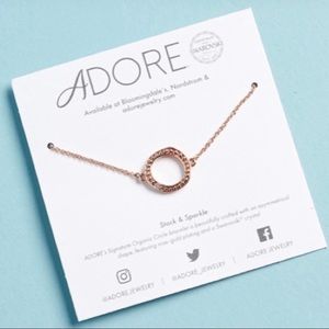 NWT Adore by Swarovski Rose Gold Circle Bracelet